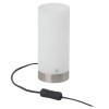 Lampe à poser DAISY 1x3W LED intégrée ACIER VERRE BLANC BRILLIANT G92968/05