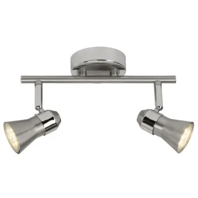 Plafonnier Argenté SANNY 2x3W GU10 Chromé BRILLIANT G15413/77