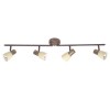 Plafonnier à 4 lumières LUCA 4x40W E14 CUIVRE VIELLI BRILLIANT 35832/56