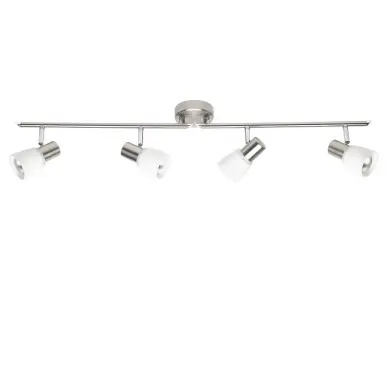 Plafonnier à 4 lumières LUCA 4x40W E14 ACIER CHROME BRILLIANT 35832/77