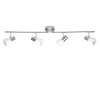 Plafonnier à 4 lumières LUCA 4x40W E14 ACIER CHROME BRILLIANT 35832/77