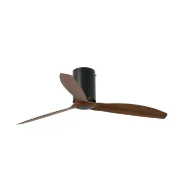 Ventilateur de plafond Mini Tube 128cm Noir Mat Bois FARO 32042