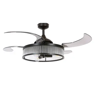 Ventilateur Plafond Retractable CORBELLE 122cm Noir BOUTICA DESIGN 212928