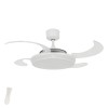 Ventilateur de plafond Evo1 122cm Blanc Rétractable BOUTICA DESIGN 211035