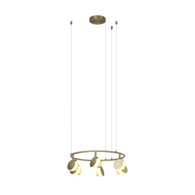 Suspension SHELL LED Intégrée 30W Or MANTRA 7262