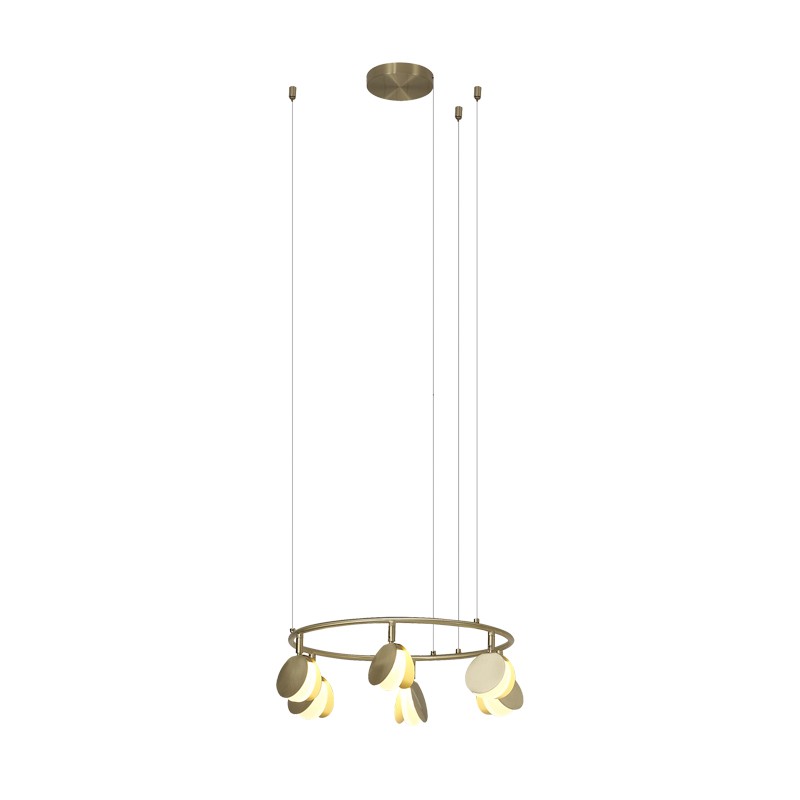 Suspension SHELL LED Intégrée 30W Or MANTRA 7262