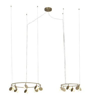 Suspension SHELL LED Intégrée 70W Or MANTRA 7356