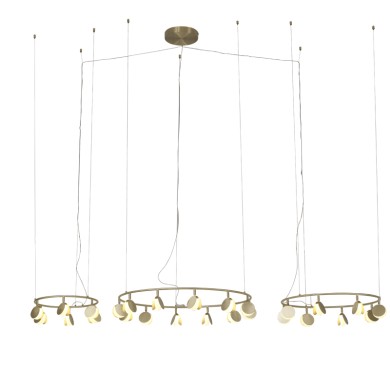 Suspension SHELL LED Intégrée 120W Or  MANTRA 7355