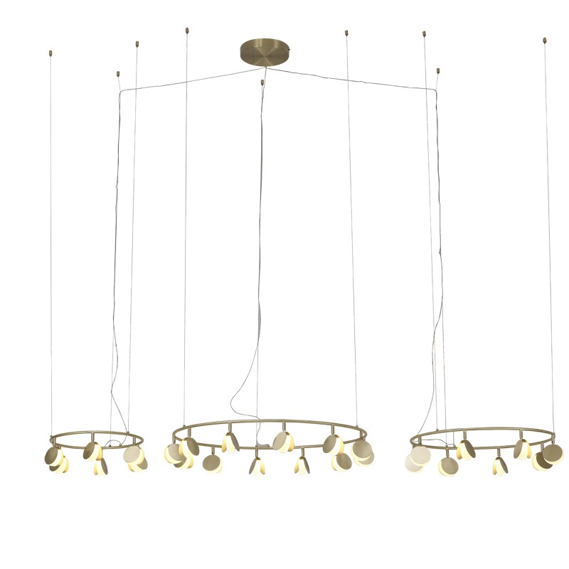 Suspension SHELL LED Intégrée 120W Or  MANTRA 7355