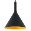 Suspension Noir & Or Led 24W PamG FARO 64162