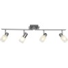 Barre 4 lumières LEA 4x3W E14 ACIER CHROME BRILLIANT G32432/77