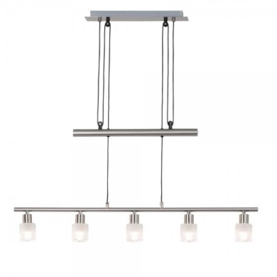 Suspension a 5 lumières LEA 5x3W E14 ACIER CHROME BRILLIANT G32473/77