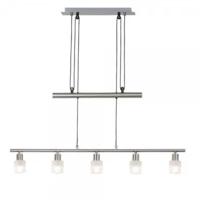 Suspension a 5 lumières LEA 5x3W E14 ACIER CHROME BRILLIANT G32473/77