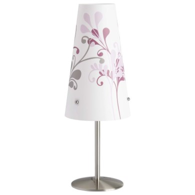 Lampe à poser ISI 1x40W E14 ACIER LILAS BRILLIANT 02747/78