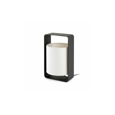 Lampe de Table Noir Abat Jour Beige E27 20W Lula P FARO 28382
