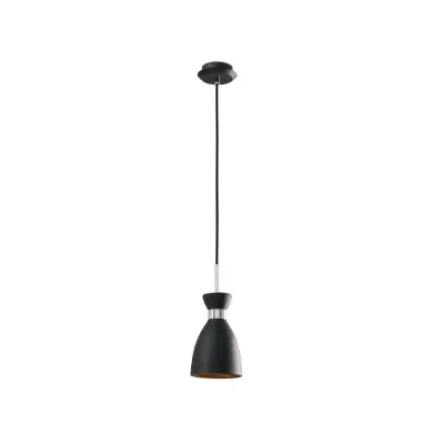 Suspension Retro Noir et OR 1xE14 20W FARO 20050