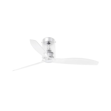 Ventilateur de plafond reconditionne Mini Tube 128cm Chromé Transparent FARO 33393