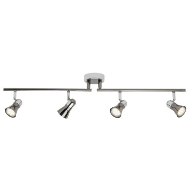 Plafonnier orientables JUPP LED 4x3W GU10 CHROME NOIR BRILLIANT G18332/76