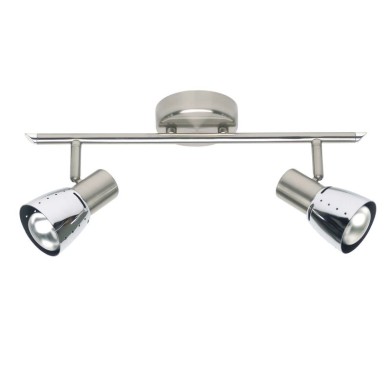 Plafonnier à 2 lumières LAVA 2x40W E14 ACIER CHROME BRILLIANT 39513/77