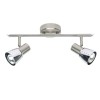 Plafonnier à 2 lumières LAVA 2x40W E14 ACIER CHROME BRILLIANT 39513/77