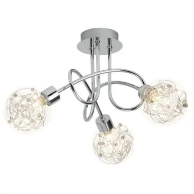 Plafonnier spirale à 3 lumières JOYA 3x33W G9 CHROME BRILLIANT 00233/15