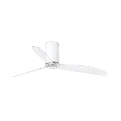 Ventilateur de plafond Mini Tube 128cm Blanc Mat Transparent FARO 32039