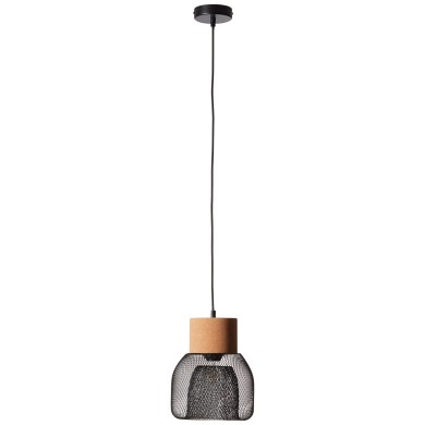 Suspension FLAKA 1x40W E27 Noir depoli BRILLIANT 82670/06