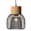Suspension FLAKA 1x40W E27 Noir depoli BRILLIANT 82670/06