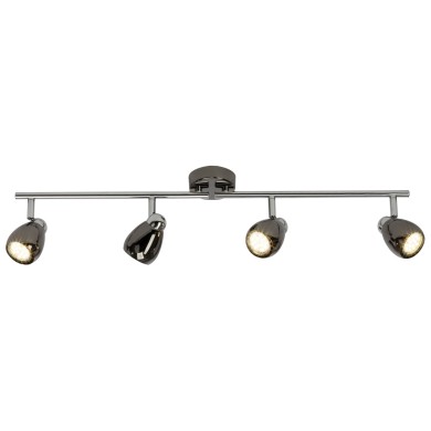 Plafonnier MILANO LED 4x3W GU10 CHROME NOIR BRILLIANT G21732/76