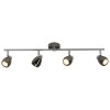 Plafonnier MILANO LED 4x3W GU10 CHROME NOIR BRILLIANT G21732/76