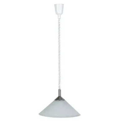 Suspension monte et baisse ARIANA 1x60W E27 ACIER ALBATRE BRILLIANT 73578/13