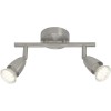 Plafonnier AMALFI LED 2x3W GU10 ACIER BRILLIANT G21513/13