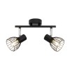 Plafonnier BLACKY 2x40W E14 Noir BRILLIANT 62113/06