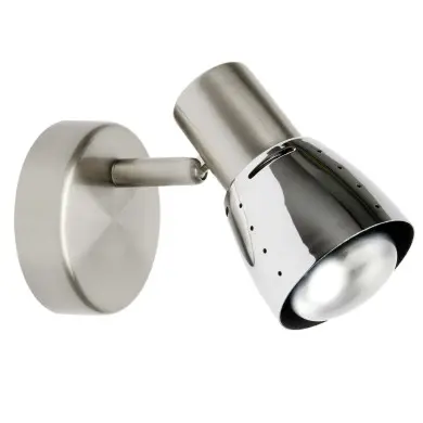 Applique Murale LAVA 1x40W E14 ACIER CHROME BRILLIANT 39510/77