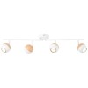Plafonnier Scandinave SCAN 4x3W GU10 Blanc-Bois BRILLIANT G59432/75