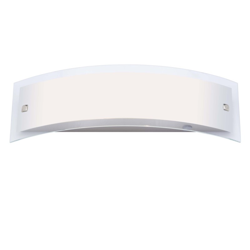 Applique murale 2 lumières ELYSEE 2x40W E14 ACIER BRILLIANT 90267/82