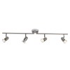 Plafonnier a 4 lumières orientables WESLEY 4x2 5W GU10 ACIER CHROME BRILLIANT G54832/77