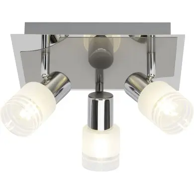 Plafonnier 3 lumières LEA 3x3W E14 ACIER CHROME BRILLIANT G32434/77