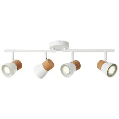 Plafonnier MOKA 4x10W GU10 Blanc mat BRILLIANT 75732/75