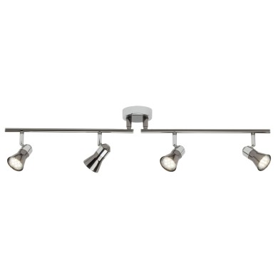 Plafonnier orientables JUPP LED 4x3W GU10 CHROME NOIR BRILLIANT G18332/76