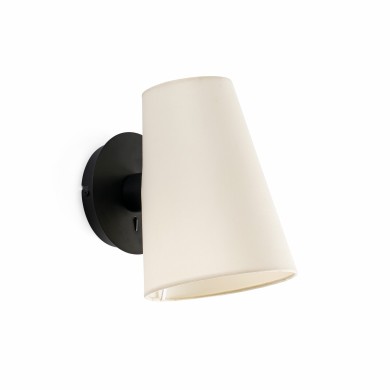 Applique Murale Lupe Noir Beige 1x15W E27 FARO 20031-88