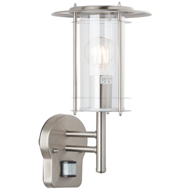 Applique extérieur YORK acier 1x60W capteur IR BRILLIANT 44797/82