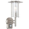 Applique extérieur YORK acier 1x60W capteur IR BRILLIANT 44797/82