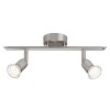 Plafonnier LOONA 2x3W GU10 ACIER BRILLIANT G28813/13