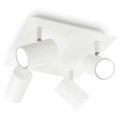 Plafonnier SPOT PL4 Blanc 50W max IDEAL LUX 156774