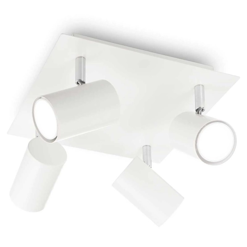 Plafonnier SPOT PL4 Blanc 50W max IDEAL LUX 156774