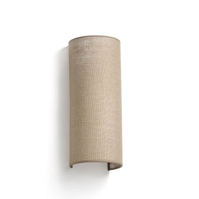 Applique murale OTTON R 2x15W E27 Blanc Mat Jute H370 FARO 66401-104