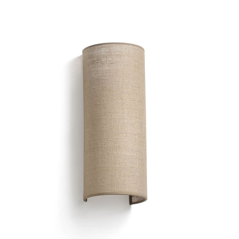 Applique murale OTTON R 2x15W E27 Blanc Mat Jute H370 FARO 66401-104