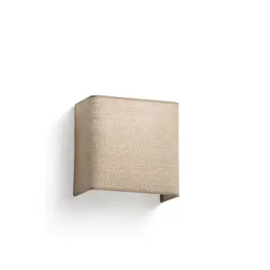 Applique murale OTTON SQ 1x15W E27 Blanc Mat Jute FARO 66400-106