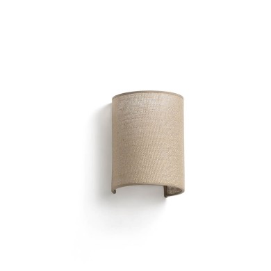 Applique murale OTTON R 1x15W E27 Blanc Mat Jute FARO 66400-102